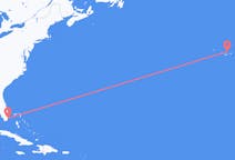 Flyg från Miami, USA till Graciosa, Portugal