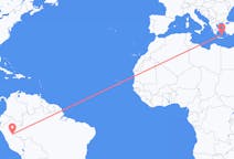 Flights from Pucallpa, Peru to Santorini, Greece