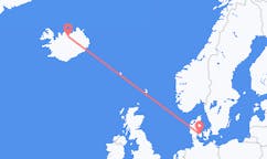 เที่ยวบินจากเมือง โอเดนเซ ไปยังเมือง Akureyri