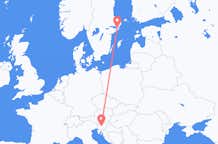 从斯德哥尔摩飞往卢布尔雅那的航班