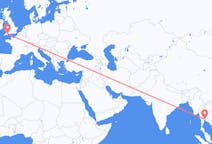 出发地 泰国曼谷前往英格兰的埃克塞特的航班
