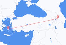 Fly fra Gandsja til Naxos