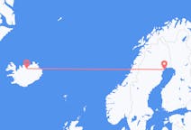 Flyg från Akureyri, Island till Luleå, Sverige