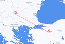 Vluchten van Sofia, Bulgarije naar Eskişehir, Turkije