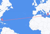 Flyrejser fra Nassau, Bahamas til Iraklio, Grækenland