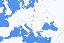 Flights from Crotone, Italy to Warsaw, Poland