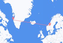 Flights from Røros, Norway to Sisimiut, Greenland