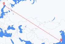 Flights from Taichung, Taiwan to Luleå, Sweden