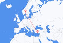 Flights from Gazipaşa in Turkey to Oslo in Norway
