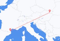 Flyrejser fra Kosice, Slovakiet til Perpignan, Frankrig