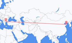 Flyreiser fra Yantai, Kina til Kavala Prefecture, Hellas