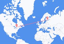 Flights from North Bay, Canada to Lappeenranta, Finland