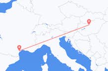 Flyreiser fra Aspiran, Frankrike til Budapest, Ungarn