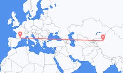 Flyreiser fra Aksu City, Kina til Carcassonne, Frankrike