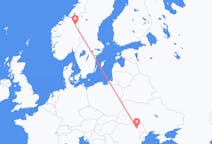 Flights from Røros, Norway to Iași, Romania