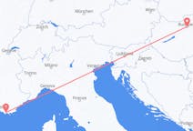 Lennot Budapestista, Unkari Touloniin, Ranska