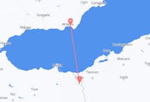 Vluchten van Oujda, Marokko naar Almeria, Spanje