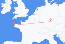 Flyg från Nürnberg, Tyskland till Brest, Frankrike