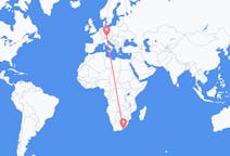 Flyrejser fra Øst London, Sydafrika til München, Tyskland