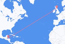 Flyreiser fra Coxen Hole, Honduras til Edinburgh, Skottland