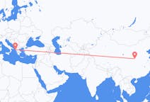 出发地 中国从西安出发目的地 希腊克基拉市的航班