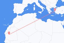出发地 毛里塔尼亚阿塔爾目的地 土耳其伊兹密尔的航班