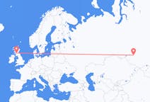 出发地 俄罗斯新西伯利亚前往苏格兰的格拉斯哥的航班