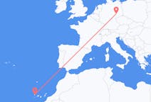 Vluchten van Leipzig, Duitsland naar La Palma (ort i Mexiko, Guanajuato, Salamanca), Spanje