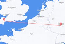 Flyg från Frankfurt, Tyskland till Exeter, England