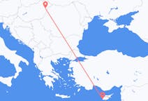 Vluchten van Paphos, Cyprus naar Debrecen, Hongarije
