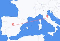 Flyreiser fra Madrid, Spania til Perugia, Italia