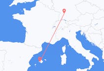 Flights from Palma de Mallorca in Spain to Stuttgart in Germany
