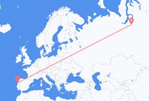Flights from Novy Urengoy, Russia to Porto, Portugal
