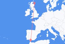 Flyg från Tétouan, Marocko till Aberdeen, Skottland