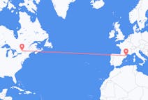 Flyg från Ottawa, Kanada till Perpignan, Frankrike