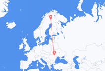 Loty z Pajala, Szwecja do Jassów, Rumunia