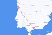 Flights from Málaga in Spain to Porto in Portugal
