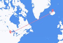 Flyreiser fra Minneapolis, USA til Akureyri, Island