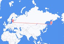 Vols depuis la ville de Petropavlovsk-Kamtchatsky vers la ville de Riga