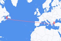 Flyg från Sydney, Kanada till Mytilene, Grekland