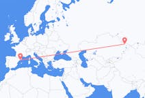 Flights from Oskemen to Barcelona