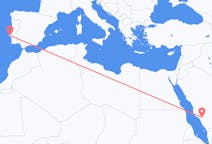 Vluchten van Al-Bahah naar Lissabon