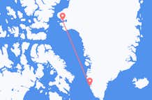 Vluchten van Qaanaaq, Groenland naar Nuuk, Groenland