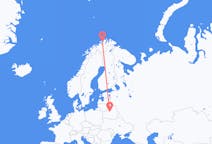 Vluchten van Minsk, Belarus naar Hammerfest, Noorwegen