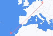 Flights from Valverde, Spain to Zielona Góra, Poland