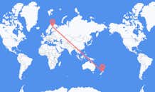 Flyreiser fra Palmerston North, New Zealand til Rovaniemi, Finland