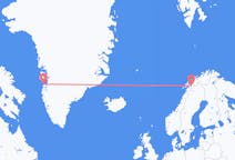 Loty z Aasiaat, Grenlandia do Narwik, Norwegia
