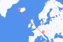 Flyrejser fra Venedig, Italien til Reykjavík, Island