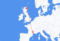 Flights from Béziers, France to Aberdeen, Scotland