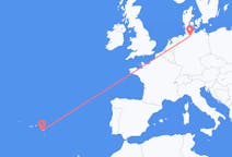 Loty z Ponta Delgada, Portugalia do Hamburg, Niemcy